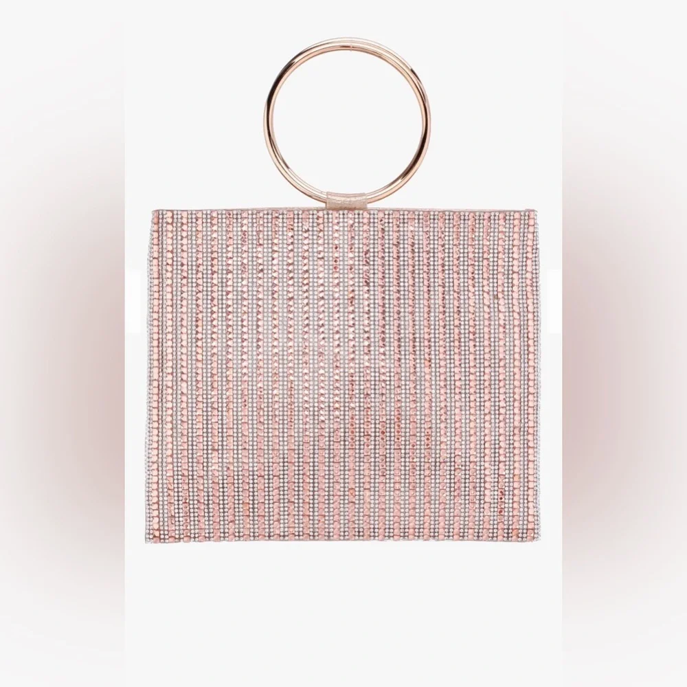 Elegant Pink Rhinestone Clutch by Nina - Picture 1 of 4